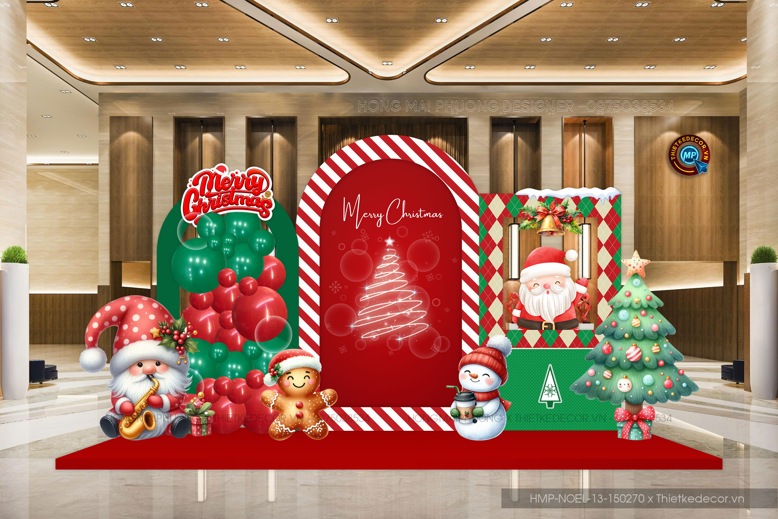 File thiết kế trang trí Giáng sinh Noel Merry Chrismas, checkin trường học, TTTM, chung cư, nhà hàng, khách sạn, quán cà phê...